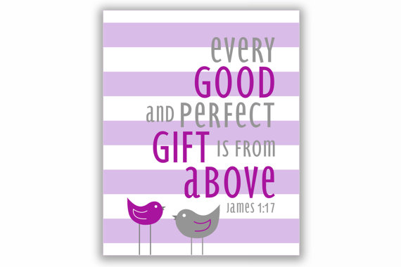 James 1:17 Nursery Print